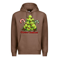 Chestnut Merry Christmas Tennis Premium Hoodie - RanaPortraitStore