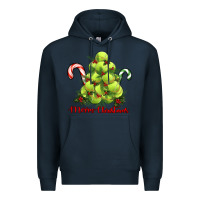 Navy Merry Christmas Tennis Premium Hoodie - RanaPortraitStore
