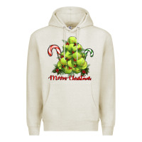 Oatmeal Heather Merry Christmas Tennis Premium Hoodie - RanaPortraitStore