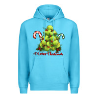 Ocean Blue Merry Christmas Tennis Premium Hoodie - RanaPortraitStore