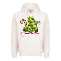Pale Pink Merry Christmas Tennis Premium Hoodie - RanaPortraitStore