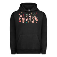Pigment Black christmas ballerina shoes Urban Hoodie - MaliasSmallBusiness