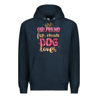 Navy girlfriend  fur mom dog lover Premium Hoodie - Zillion Design Studio
