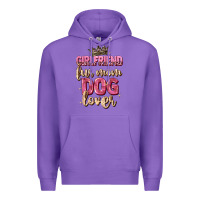 Purple girlfriend  fur mom dog lover Premium Hoodie - Zillion Design Studio
