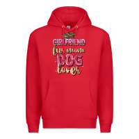 Red girlfriend  fur mom dog lover Premium Hoodie - Zillion Design Studio
