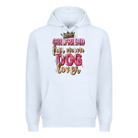 White girlfriend  fur mom dog lover Premium Hoodie - Zillion Design Studio