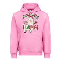 Fuchsia Pink fa la la llama Urban Hoodie - MaliasSmallBusiness