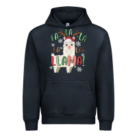 Navy fa la la llama Urban Hoodie - MaliasSmallBusiness