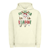 Pigment Pistachio fa la la llama Urban Hoodie - MaliasSmallBusiness
