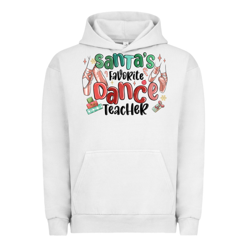 Santa's Favorite Dance Teacher Urban Hoodie by MaliasSmallBusiness | Teevron