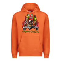 Carrot Merry Christmas Farm Truck With Baby Cow Premium Hoodie - RanaPortraitStore