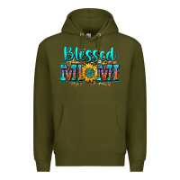 Army Green blessed mimi Premium Hoodie - Zillion Design Studio