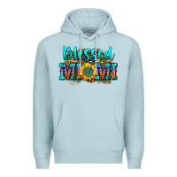 Blue Mist blessed mimi Premium Hoodie - Zillion Design Studio