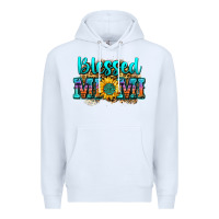 White blessed mimi Premium Hoodie - Zillion Design Studio