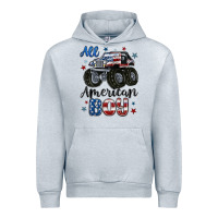 Heather Grey all american boy Urban Hoodie - MaliasSmallBusiness