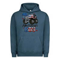 Pigment Midnight Navy all american boy Urban Hoodie - MaliasSmallBusiness