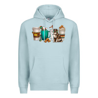 Blue Mist australian shepherd dog coffee cups Premium Hoodie - texasbilliewilder
