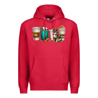 Cardinal australian shepherd dog coffee cups Premium Hoodie - texasbilliewilder