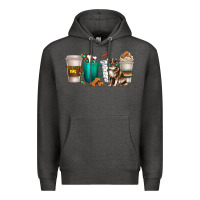 Charcoal Heather australian shepherd dog coffee cups Premium Hoodie - texasbilliewilder