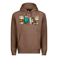 Chestnut australian shepherd dog coffee cups Premium Hoodie - texasbilliewilder