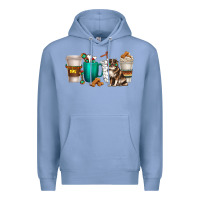 Colony Blue australian shepherd dog coffee cups Premium Hoodie - texasbilliewilder
