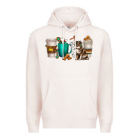 Pale Pink australian shepherd dog coffee cups Premium Hoodie - texasbilliewilder