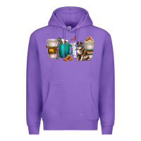 Purple australian shepherd dog coffee cups Premium Hoodie - texasbilliewilder