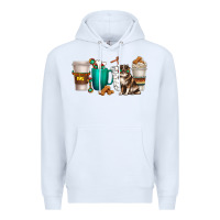 White australian shepherd dog coffee cups Premium Hoodie - texasbilliewilder