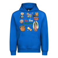 Cobalt tis the season Urban Hoodie - MaliasSmallBusiness