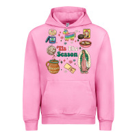 Fuchsia Pink tis the season Urban Hoodie - MaliasSmallBusiness