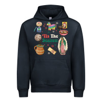 Navy tis the season Urban Hoodie - MaliasSmallBusiness