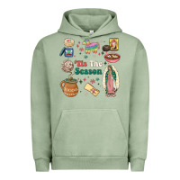Pigment Oil Green tis the season Urban Hoodie - MaliasSmallBusiness