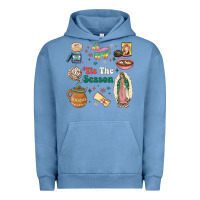 Pigment Pebble Blue tis the season Urban Hoodie - MaliasSmallBusiness
