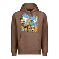 Chestnut argentina  hearts Premium Hoodie - texasbilliewilder