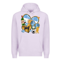 Lilac argentina  hearts Premium Hoodie - texasbilliewilder