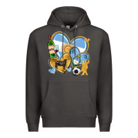 Smoke argentina  hearts Premium Hoodie - texasbilliewilder