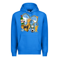 True Royal argentina  hearts Premium Hoodie - texasbilliewilder
