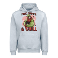 Heather Grey true crimes & chill Urban Hoodie - MaliasSmallBusiness