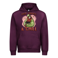 Mauve Wine true crimes & chill Urban Hoodie - MaliasSmallBusiness