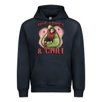 Navy true crimes & chill Urban Hoodie - MaliasSmallBusiness