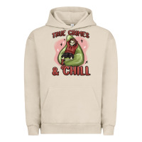 Pigment French Oak true crimes & chill Urban Hoodie - MaliasSmallBusiness