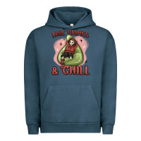 Pigment Midnight Navy true crimes & chill Urban Hoodie - MaliasSmallBusiness