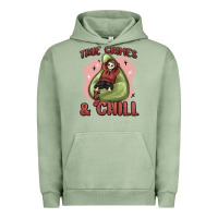 Pigment Oil Green true crimes & chill Urban Hoodie - MaliasSmallBusiness