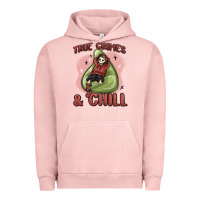 Pigment Salmon true crimes & chill Urban Hoodie - MaliasSmallBusiness