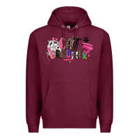Burgundy cat groomer Premium Hoodie - Zillion Design Studio