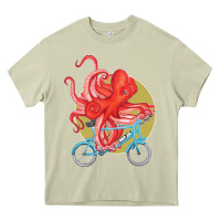 Mossy Cycling octopus Heavy Core Tee - Bettercallsaul
