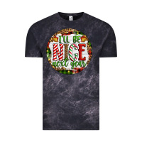 Cloud Black Christmas i'll be nice next year Vintage Tee - Artiststas
