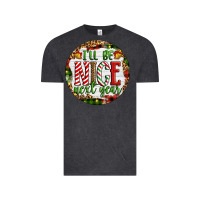 Vintage Black Christmas i'll be nice next year Vintage Tee - Artiststas
