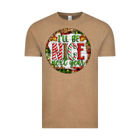 Vintage Coffee Christmas i'll be nice next year Vintage Tee - Artiststas