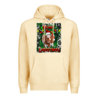 Pina Colada Western Merry Christmas Longhorn Cow Premium Hoodie - RanaPortraitStore